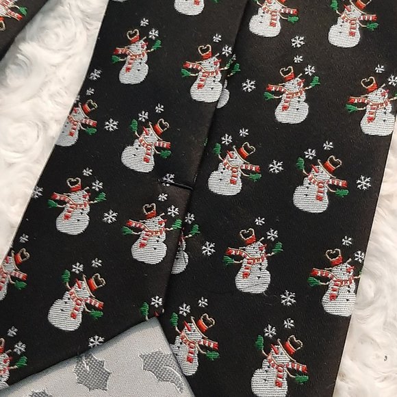 Hallmark Snowman Christmas Winter holiday Tie Christmas Grandpa - Picture 3 of 3